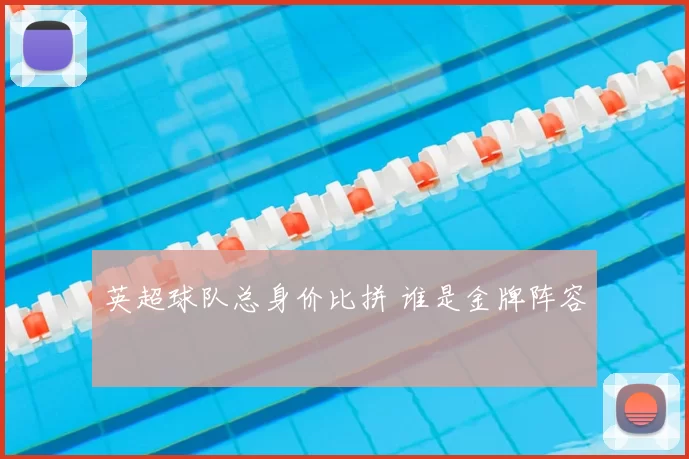 英超球队总身价比拼 谁是金牌阵容