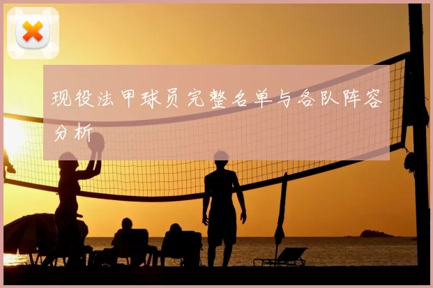 现役法甲球员完整名单与各队阵容分析