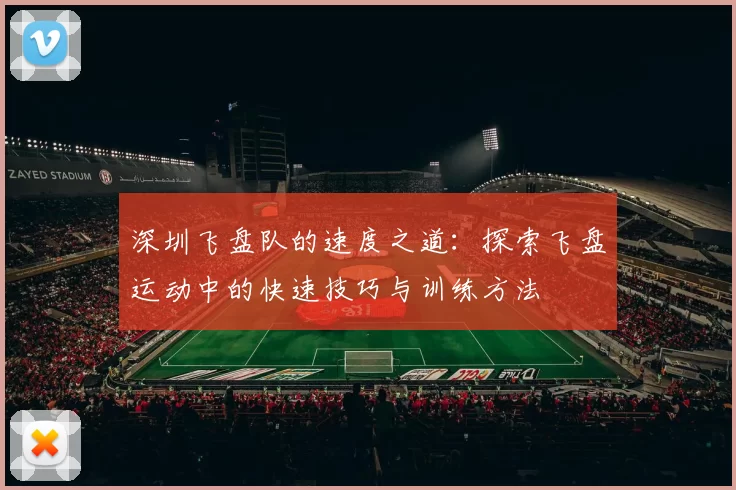 深圳飞盘队的速度之道:探索飞盘运动中的快速技巧与训练方法